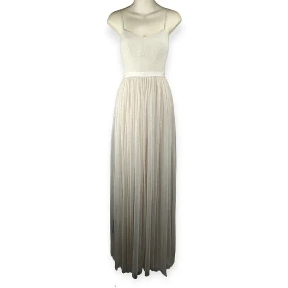 needle and thread beige dress Rent Needle & Thread Beige Dress UK 14